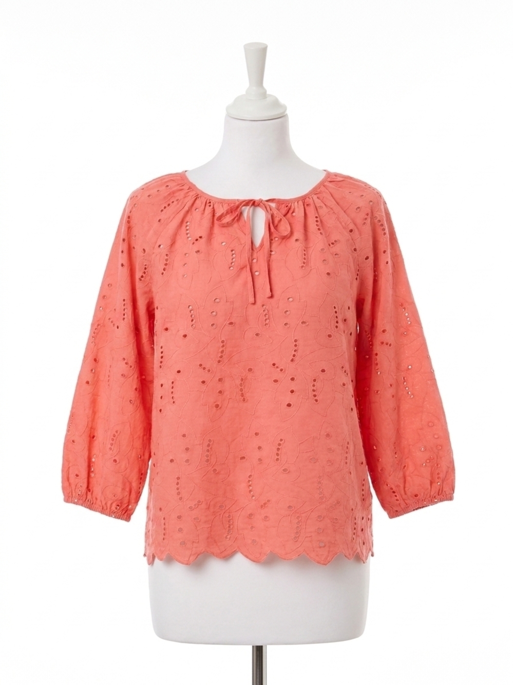 NEW CHARLIE B raglan sleeve blouse in coral